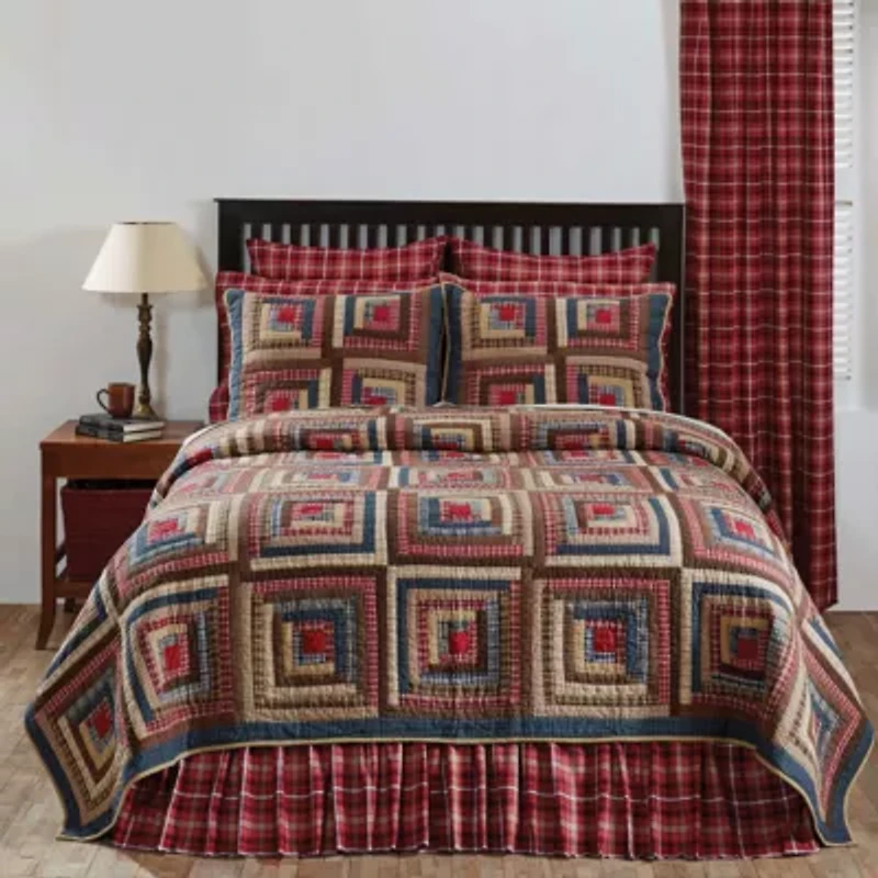 VHC Brands Harvey Cabin Reversible Quilt