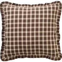 VHC Brands Sheridan Rustic Brown Reversible Euro Sham