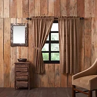 Vhc Brands Prescott Scalloped Light-Filtering Set of 2 Curtain Panel