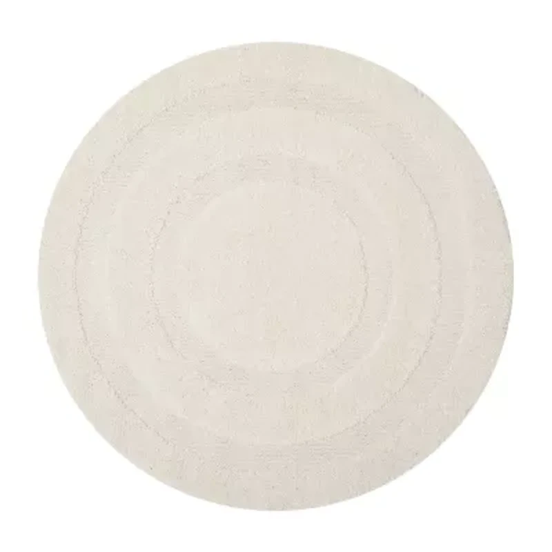 Safavieh Shag Collection Smith Solid Round Area Rug