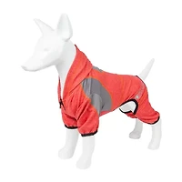 Pet Life ® Active 'Chase Pacer' Heathered Performance 4-Way Stretch Two-Toned Full Body Warm Up
