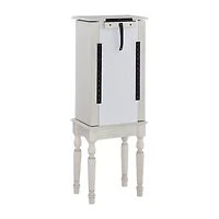 Powell Company Kristen White Jewelry Armoire