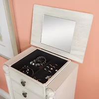 Powell Company Kristen White Jewelry Armoire