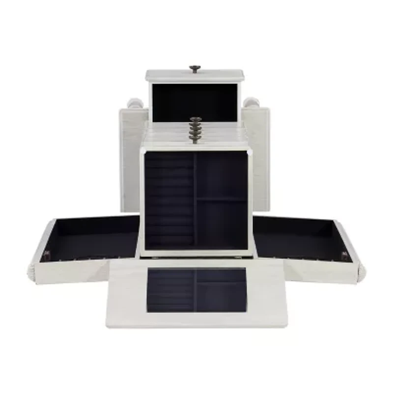Powell Company Kristen White Jewelry Armoire