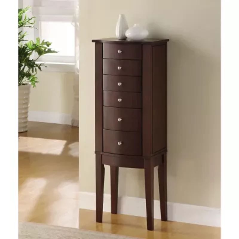 Powell Company Polly Cherry Jewelry Armoire