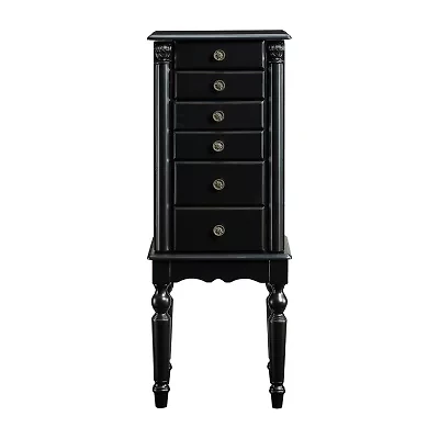 Powell Company Kristen Black Jewelry Armoire