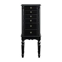 Powell Company Kristen Black Jewelry Armoire
