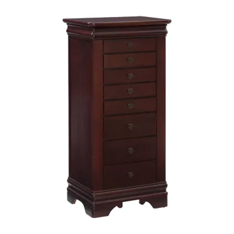 Powell Company Rema Cherry Jewelry Armoire