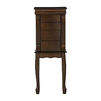 Powell Company Kelsey Walnut Jewelry Armoire