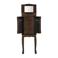Powell Company Kelsey Walnut Jewelry Armoire