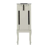 Powell Company Leanne White Jewelry Armoire