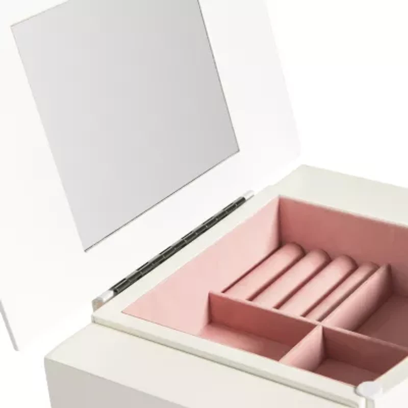 Powell Company Leanne White Jewelry Armoire