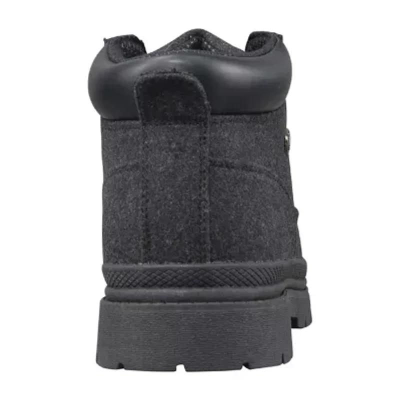 Lugz Mens Drifter Peacoat Block Heel Lace Up Boots