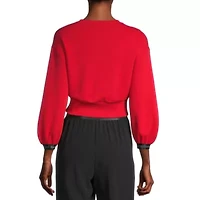 Sports Illustrated Womens Crew Neck 3/4 Sleeve Sweatshirt