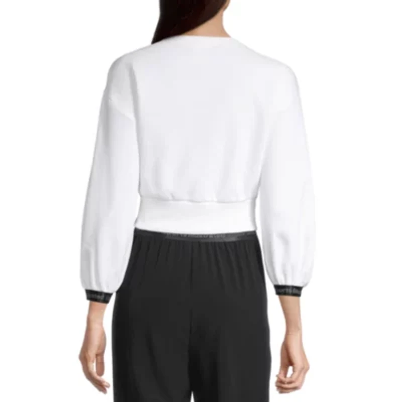 Sports Illustrated Womens Crew Neck 3/4 Sleeve Sweatshirt