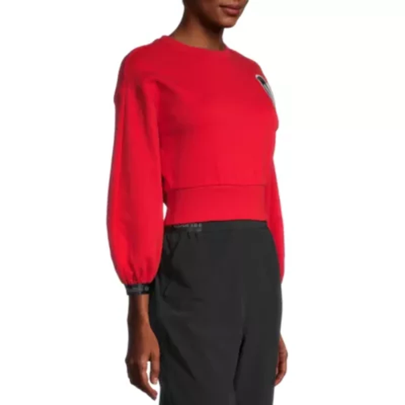 Sports Illustrated Womens Crew Neck 3/4 Sleeve Sweatshirt