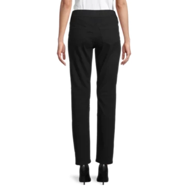 Liz Claiborne Amber Womens Straight Mid Rise Pull-On Pant