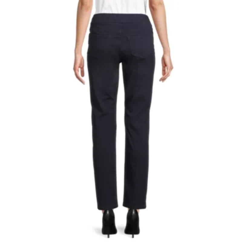 Liz Claiborne Amber Womens Straight Mid Rise Pull-On Pant