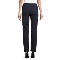 Liz Claiborne Amber Womens Straight Mid Rise Pull-On Pant
