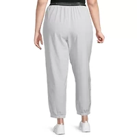 Sports Illustrated Womens Moisture Wicking Stretch Fabric Plus Active Jogger Pant