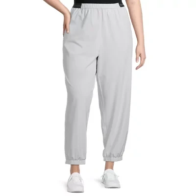 Sports Illustrated Womens Moisture Wicking Stretch Fabric Plus Active Jogger Pant