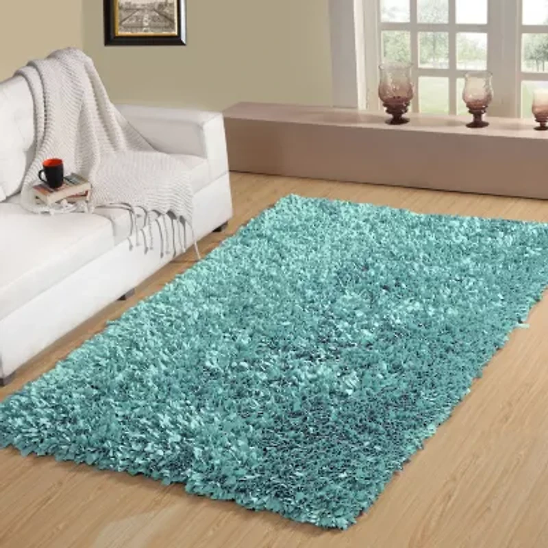 Home Weavers Inc Bella Premium Jersey Shaggy Bath Rug