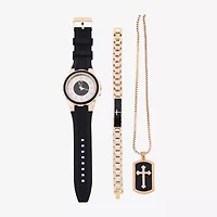 Mens Black 3-pc. Watch Boxed Set Mac8091jc