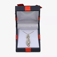Womens 1 CT. T.W. Natural White Diamond 10K Gold 18 Inch Pendant Necklace