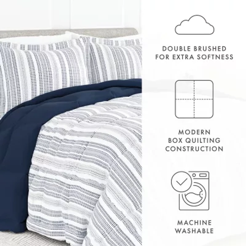 Casual Comfort Premium Down Alternative Farmhouse Dreams Reversible Comforter Set