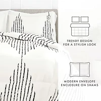 Casual Comfort Patterned Down-Alternative Comforter Sets