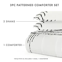 Casual Comfort Patterned Down-Alternative Comforter Sets