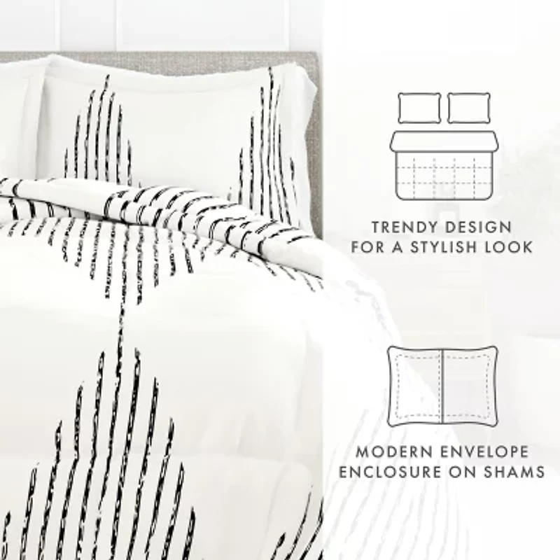Casual Comfort Diamond Stripe Down-Alternative Comforter
