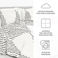 Casual Comfort Diamond Stripe Down-Alternative Comforter