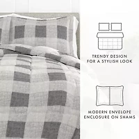 Casual Comfort Gingham Down-Alternative Comforter