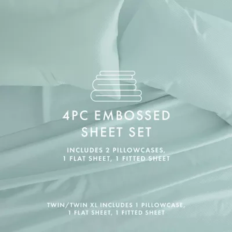 Casual Comfort™ Premium Ultra Soft Chevron Microfiber Wrinkle Free Sheet Set
