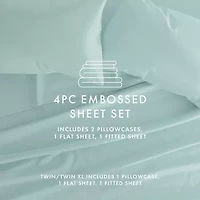 Casual Comfort™ Premium Ultra Soft Chevron Microfiber Wrinkle Free Sheet Set