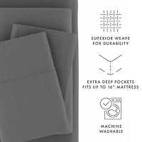 Casual Comfort™ Premium Ultra Soft Chevron Microfiber Wrinkle Free Sheet Set