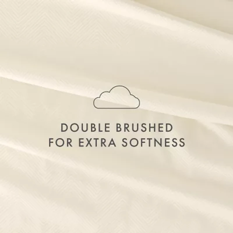 Casual Comfort™ Premium Ultra Soft Chevron Microfiber Wrinkle Free Sheet Set