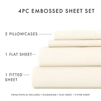 Casual Comfort™ Premium Ultra Soft Chevron Microfiber Wrinkle Free Sheet Set