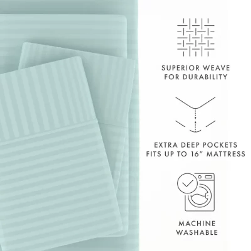Casual Comfort™ Premium Ultra Soft Dobby Stripe Sheet Set