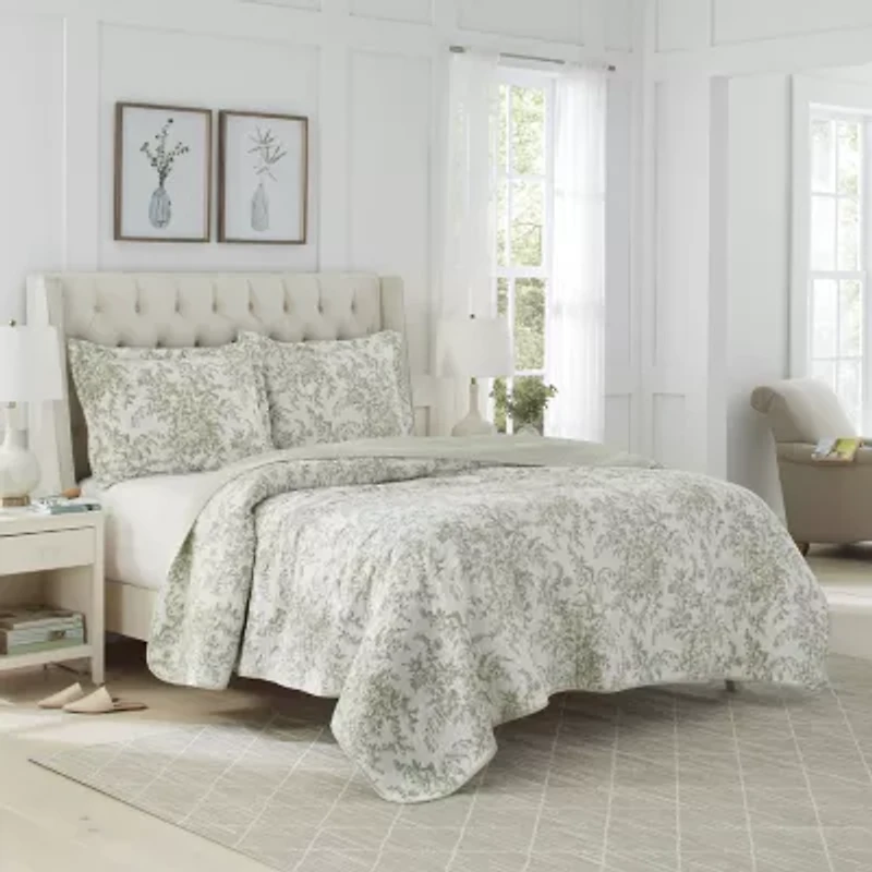 Laura Ashley Bedford Quilt Set