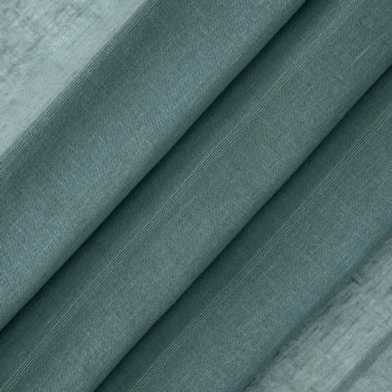 Fieldcrest Heritage Mirron Solid Grommet Top Sheer Single Curtain Panel