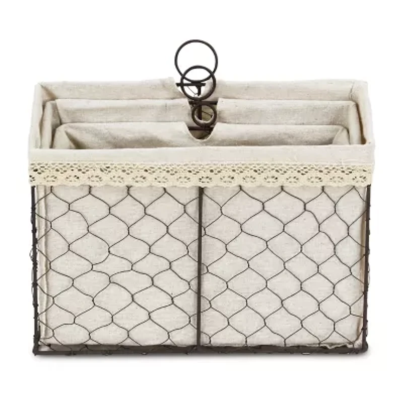 Cheungs Set Of 3 Lined Wire Organizer