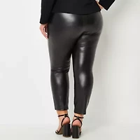 Bold Elements Womens High Rise Knit 27" Plus Full Length Leggings