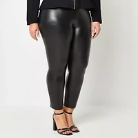 Bold Elements Womens High Rise Knit 27" Plus Full Length Leggings