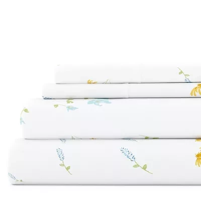 Casual Comfort™ Premium Ultra Soft Microfiber Floral Sheet Sets