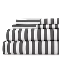 Casual Comfort™ Premium Ultra Soft Ribbon Pattern Microfiber Wrinkle Free Sheet Set