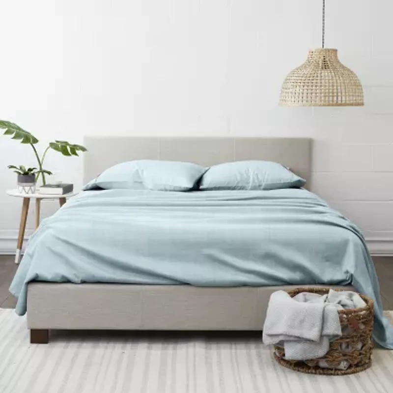 Casual Comfort™ Premium Ultra Soft Thatch Pattern Microfiber Wrinkle Free Sheet Set