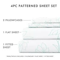 Casual Comfort™ Premium Ultra Soft Vine Pattern Microfiber Wrinkle Free Sheet Set