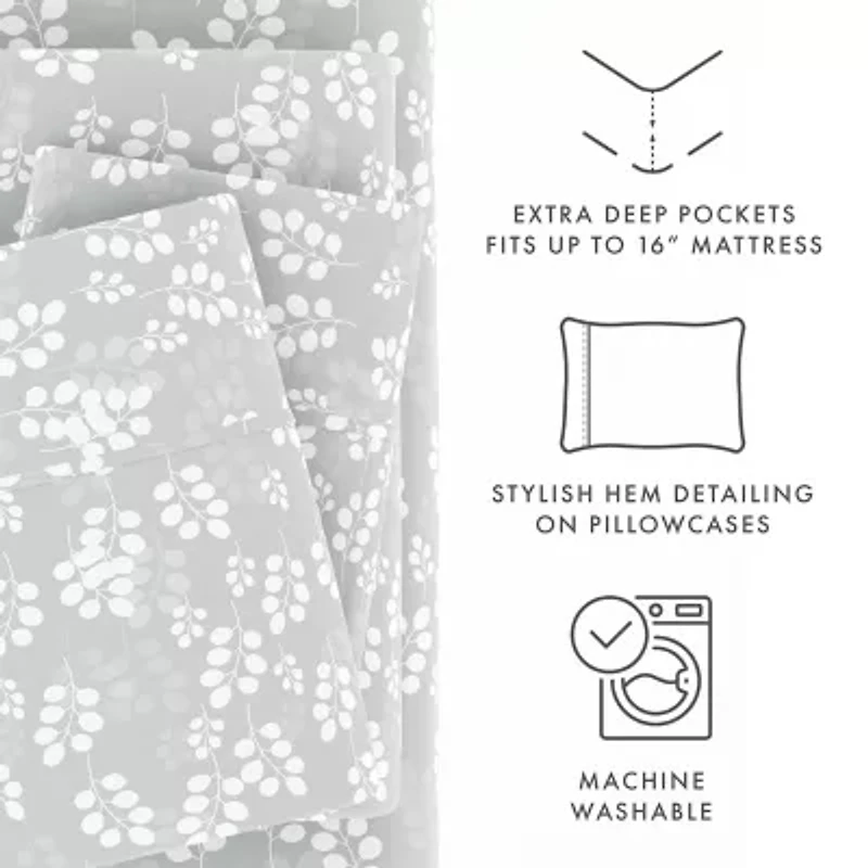 Casual Comfort™ Premium Ultra Soft Wheat Pattern Microfiber Wrinkle Free Sheet Set